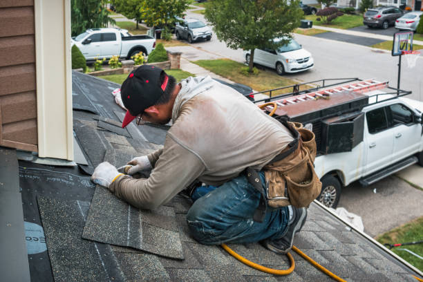 Professional Roofing technician working in Fryeburg, ME